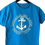 Vintage Cayman Island T Shirt Blue Small S Single Stitch USA Anchor Graphic Tee Photo 1