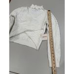 superdown NEW  Sweater Womens Small Cable Knit Criss Cross Cropped Minimal Indie Photo 5