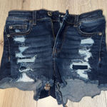 American Eagle  outfitters Dark hi rise shortie Blue Denim Jean Shorts Photo 0