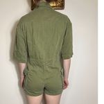 ZARA  Green Denim Romper Size Small Photo 2