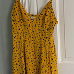 Forever 21  Yellow floral slip dress cutesy sun dress
Size small Photo 0