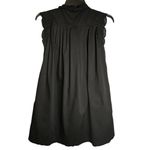Dear Creatures Mini Dress Trinette Raven Eyelet Lace Poplin Size Small Black Photo 6