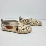 1. State 1.‎ State Dela Roccia Snake Embossed D'Orsay Leather Espadrille Size 6.5 Photo 1