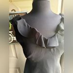 Vintage John Roberts little black dress with ruffle collar, size 10 Photo 1