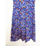 Boden Sabina Midi Dress Size 12R Blue Floral Aline Sleeveless Preppy Cocktail Photo 9