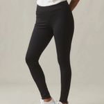 American Giant Black Ponte Slim Pant High Rise Size 6 Made In USA Photo 6