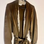 Ann Gish Bronze Silk Robe Size M Brown Size M Photo 0