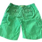 Lands' End Women's Bermuda Shorts Size 8 Petite Green Cargo Lightweight Preown Photo 4
