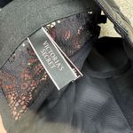 Victoria's Secret  Very Sexy Balconet Bustier Bra Faux Leather Lace 32B Black Photo 2