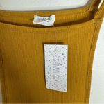 Sienna Sky  Jumpsuit Sleeveless W/ Pockets Wide Leg Knit mustard yellow tan small Photo 6