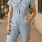 Young Fabulous and Broke  Revolve denim chambray jumpsuitsuit Photo 0