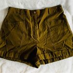 Worthington  Olive Green Faux Suede Shorts Photo 5