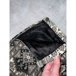 Women's Quilted Black and White Patterned Maxi Skirt Xs Photo 8