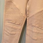 Beulah Pink Moto Style Pants with Zipper Details Photo 3
