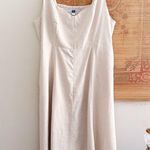 Old Navy Linen Blend Sweetheart Neckline Aline Midi Dress Photo 0