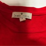 James Perse  Top Women's Red Rib Ruched Tank Sz 2 Y2K Photo 1