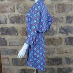 Daniel Rainn Blue Dress Woman's Size Small Lightweight Lined Pattern Photo 9
