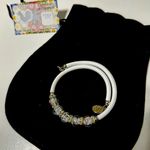 🇮🇹 Murano Glass Beads Memory Wire Bracelet OS Photo 0