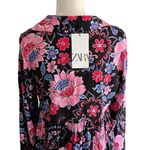 ZARA  Floral Babydoll Dress S Button Front Ruffle Tiered New Photo 5