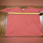 Piko  1988 Size S Oversized Rust Orange V-Neck Drop Shoulder Bamboo Spandex Shirt Photo 3