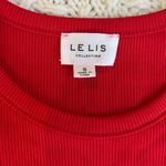 Le lis Red Ribbed Tank Top Bodysuit Photo 1