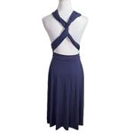 Dessy Collection Infinity Dress Women’s Small Convertible Wrap Tie Formal Jersey Purple Photo 4