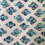 J Jill Cotton Jersey Stretch Knit Pull on Skirt White Blue Fish Size XS Photo 1