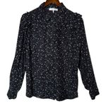 frame denim Frame Diamond Sky Silk Star Print Blouse Photo 1