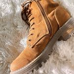 Target Tan Lace-Up Women's Boots Photo 1