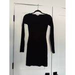Cotton Citizen $185 New  Ribbed Boatneck Mini Dress Black Small Photo 1