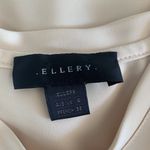 Ellery Women Blouse Top Yellow Crewneck Short Sleeve Designer 0 Photo 4