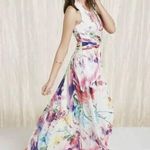 Adrianna Papell NWT Hailey by  floral garden party watercolor dress Photo 0