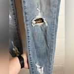 KanCan Woman’s Cheetah Distressed Casual Chic Classic Skinny Jeans Size 7/27 Blue Photo 1