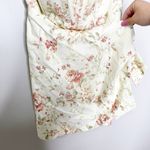 V Chapman Womens Nasturtium Mini Dress Strapless Floral Bow Cream Size 14 NEW Photo 4