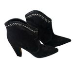 Nine West NEW  Sera Black Suede Dress Booties Studded SZ-9 Photo 2