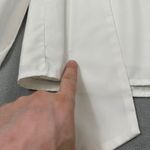 SheIn Blouse White S Bow Neck Puff Sleeve Top Womens Self Tie Bow Long Sleeves Photo 5