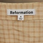 Reformation ๐๐ Callie Top - Yellow Plaid ~ 4 NWOT Photo 8