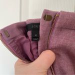 J.Crew  Zip Front Tulip Pencil Skirt 100% Wool Purple Womens 12 Photo 5