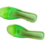 Cape Robbin NEW  ANJELIC HEELED SANDAL - GREEN CLEAR HEEL Photo 8
