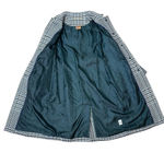 Tory Burch Virginia Glen Plaid Houndstooth Tweed Wool Coat Green Teal White 2 Photo 5