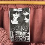 Young Fabulous and Broke Blush Ruffle Blouse Photo 1