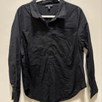 Universal Standard  Black Button Down Shirt Size S (14-16) Photo 0