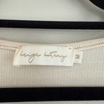 Boutique Contrast Stitch Brown Top Size M Photo 2