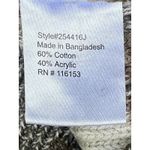 Poof Apparel Gray Grey Green White Ivory Tie Dyed Destroyed Frayed Sweater Women's S Small Photo 8