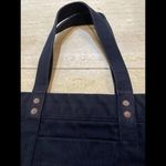 Ralph Lauren Polo Tote Bag Blue Canvas Denim Pony & Flag Embroidery 20x15x6” Photo 5