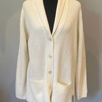 Liz Baker Cream Ribbed Cardigan with Pockets  large Photo 0