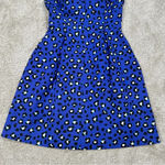 Kate Spade  New York Cyber Cheetah Dawson Dress Sleeveless Silk Blend In Blue 0 Photo 4