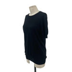Versace Black Cotton Knit Short Sleeve Sweater Size Medium Photo 3
