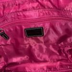 Ralph‎ Lauren Hot Pink Thick Nylon And Leather Shoulder Bag Photo 8