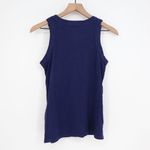 American Giant Navy Blue Ribbed Tank Top Size Medium Made in USA Hemp Cotton Photo 4
